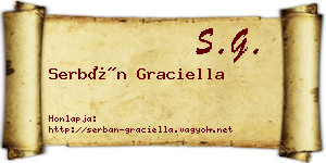 Serbán Graciella névjegykártya